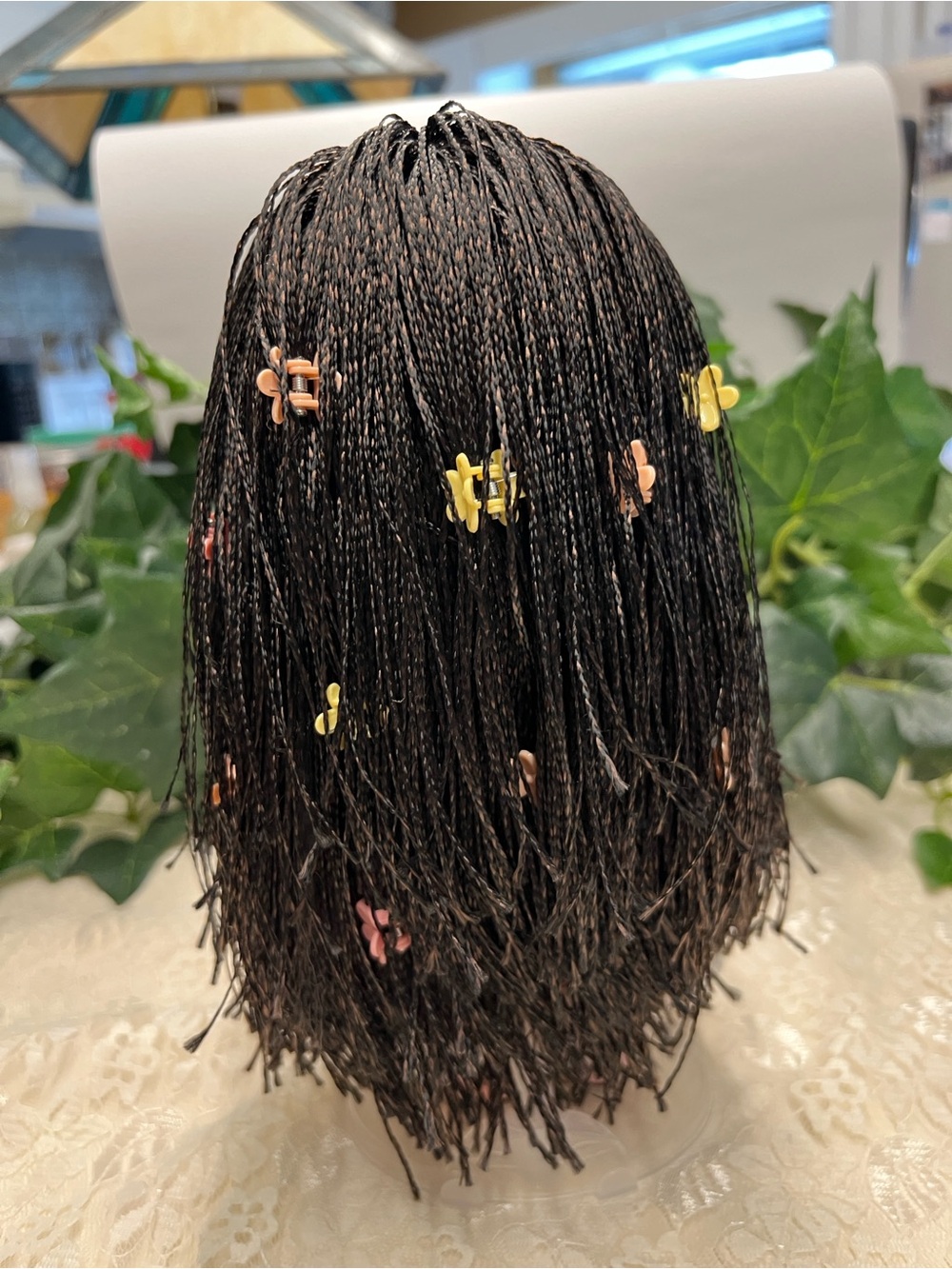 NWT-Mia Potato Doll, 1/8 Scale, 9”, 23 CM. Dark Brown Braided Hair and Blue Eyes - Picture 3 of 12